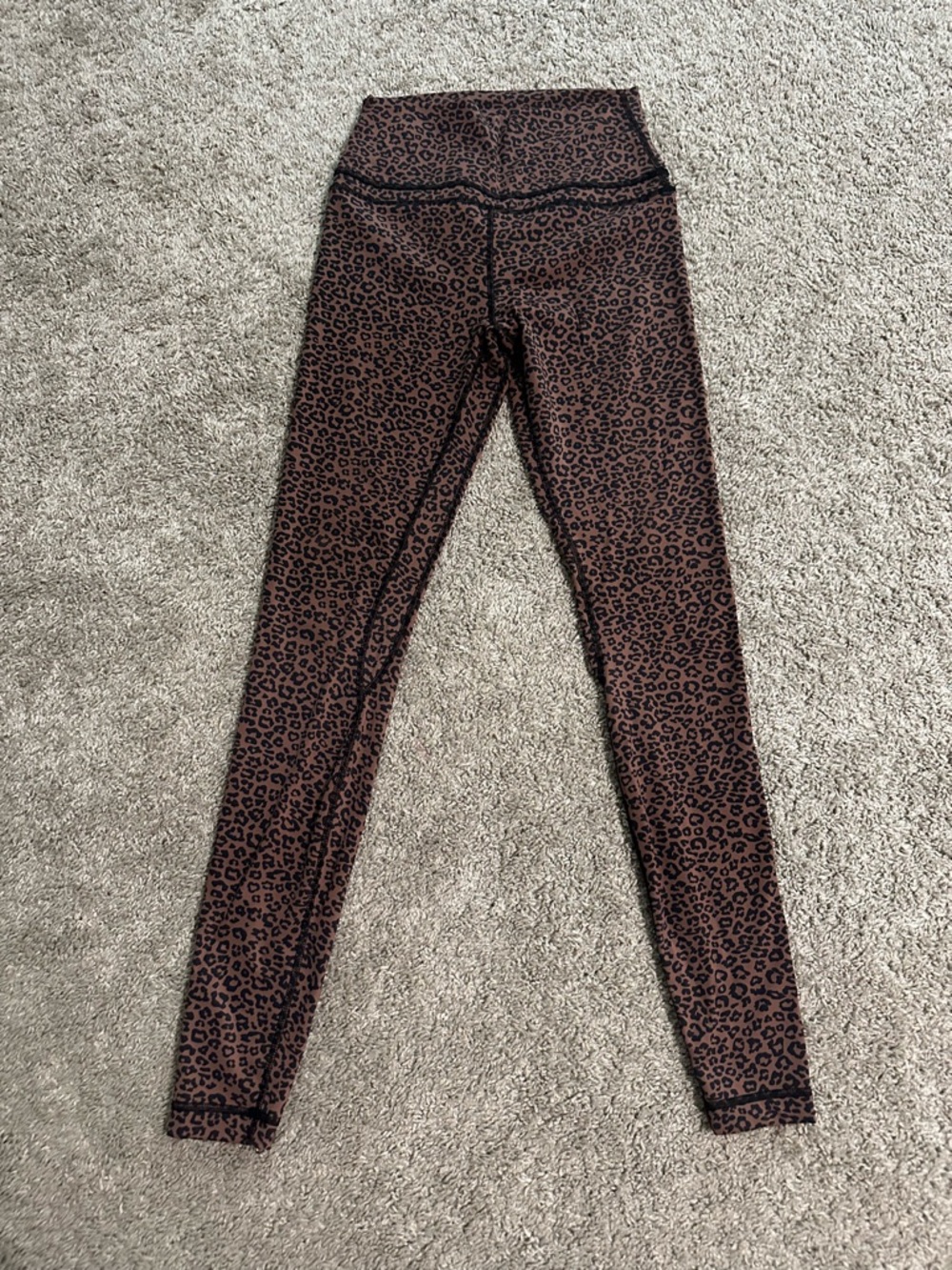 CRZ YOGA Naked Feel Double waistseam Leopard Legging